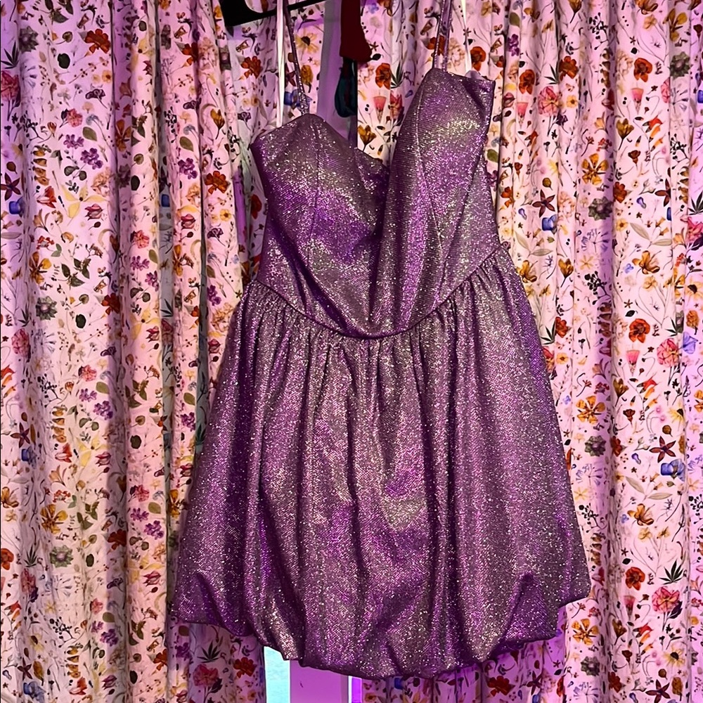 Sparkling Purple bubble Dress